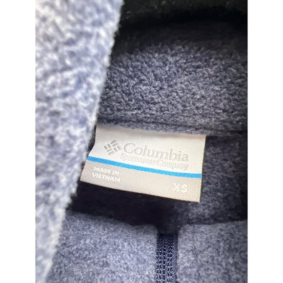 Columbia Womens Blue Full-Zip Fleece Jacket XS Polyester - Picture 2 of 4